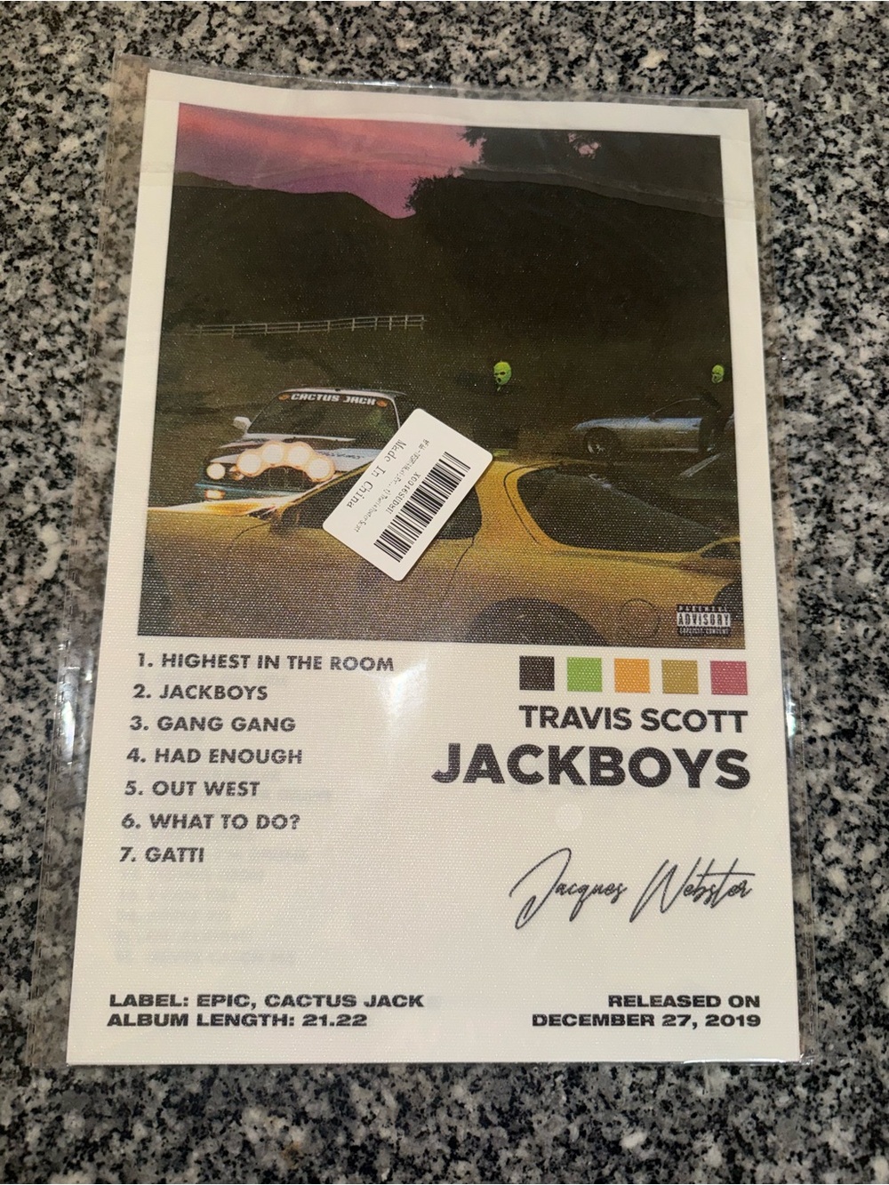 Travis Scott Album Prints.
